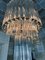 Large Mid-Century Glass Rod Spiral Chandelier from Venini, 1980s 4