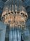 Large Mid-Century Glass Rod Spiral Chandelier from Venini, 1980s, Image 4