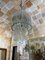 Large Mid-Century Glass Rod Spiral Chandelier from Venini, 1980s, Image 11