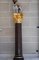Large Neoclassical Red Granite and Gilt Bronze Column, 1950s 3