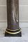 Large Neoclassical Red Granite and Gilt Bronze Column, 1950s 11