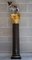 Large Neoclassical Red Granite and Gilt Bronze Column, 1950s, Image 2