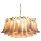 Murano Pink Petals Chandelier, 1990s 2