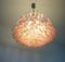 Lámpara de araña de pétalos de cristal de Murano, años 90, Imagen 9