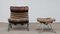 Ari Armchair and Ottoman by Arne Norell for Norell Möbel, 1960s, Set of 2 8