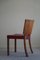 Danish Dining Chairs in Oak and Leather from Kaj Gottlob, 1950s, Set of 6 9