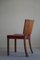 Danish Dining Chairs in Oak and Leather from Kaj Gottlob, 1950s, Set of 6, Image 9