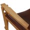 Ge-673 Rocking Chair in Brown Leather by Hans Wegner for Getama, 1990s, Image 12
