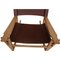 Ge-673 Rocking Chair in Brown Leather by Hans Wegner for Getama, 1990s 8