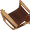 Ge-673 Rocking Chair in Brown Leather by Hans Wegner for Getama, 1990s 5
