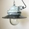 Grey Cast Aluminium Explosion Proof Lamp with Enameled Shade from Elektrosvit, 1970s 6