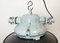 Grey Cast Aluminium Explosion Proof Lamp with Enameled Shade from Elektrosvit, 1970s 3