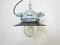 Grey Cast Aluminium Explosion Proof Lamp with Enameled Shade from Elektrosvit, 1970s 8