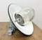 Grey Cast Aluminium Explosion Proof Lamp with Enameled Shade from Elektrosvit, 1970s, Image 13