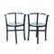 Black Oak Dining Chairs, Fomer Czechoslovakia 1930s, Set of 4, Image 16