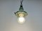Lampe à Suspension Industrielle Verte, Soviétique, 1960s 16