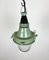 Lámpara colgante soviética industrial verde, años 60, Imagen 11