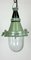 Lámpara colgante soviética industrial verde, años 60, Imagen 10