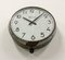 Reloj de pared de fábrica francés vintage gris de Brillié, años 50, Imagen 6