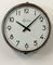 Horloge Murale d'Usine Vintage Grise de Brillié, France, 1950s 7