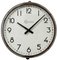 Vintage French Grey Factory Wall Clock from Brillié, 1950s, Image 1