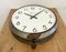 Vintage French Grey Factory Wall Clock from Brillié, 1950s 10