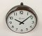 Vintage French Grey Factory Wall Clock from Brillié, 1950s, Image 4