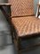 Curved Wood and Rattan Lounge Chair, 1940s 10