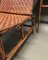 Curved Wood and Rattan Lounge Chair, 1940s, Image 5