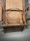 Curved Wood and Rattan Lounge Chair, 1940s, Image 8