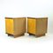 Mid-Century Bedside Tables in Oak with Glass Tops from Up Závody, 1960s, Set of 2 4