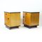 Mid-Century Bedside Tables in Oak with Glass Tops from Up Závody, 1960s, Set of 2 6