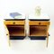 Mid-Century Bedside Tables in Oak with Glass Tops from Up Závody, 1960s, Set of 2 15