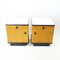 Mid-Century Bedside Tables in Oak with Glass Tops from Up Závody, 1960s, Set of 2 18