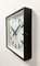 Black Industrial Square Wall Clock from Pragotron, 1970s 5