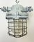 Industrial Grey Bunker Ceiling Light with Iron Cage from Elektrosvit, 1970s, Image 5