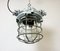 Industrial Grey Bunker Ceiling Light with Iron Cage from Elektrosvit, 1970s 13