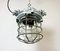 Industrial Grey Bunker Ceiling Light with Iron Cage from Elektrosvit, 1970s, Image 13