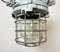 Industrial Grey Bunker Ceiling Light with Iron Cage from Elektrosvit, 1970s 4