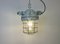 Industrial Grey Bunker Ceiling Light with Iron Cage from Elektrosvit, 1970s, Image 14