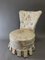 Napoleon III Toad Chair aus bestickter Seide, 1920er 1