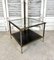 Square Double Top Coffee Table in Bronze from Maison Charles, 1950s, Image 2