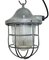 Industrial Grey Bunker Cage Light from Polam Gdansk, 1970s, Image 1