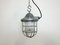 Industrial Grey Bunker Cage Light from Polam Gdansk, 1970s, Image 2