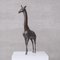 Mid-Century French Brass Patinated Giraffe Object 3