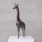 Mid-Century French Brass Patinated Giraffe Object, Image 3
