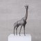 Objeto de jirafa francesa Mid-Century de latón patinado, Imagen 1