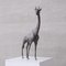 Französisches Mid-Century Messing patiniertes Giraffenobjekt 6