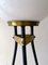 Tripod Stehlampe aus Messing & Opalglas, Italien, 1950er 4