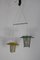 Lampada a sospensione con due lanterne, Italia, anni '50, Immagine 1